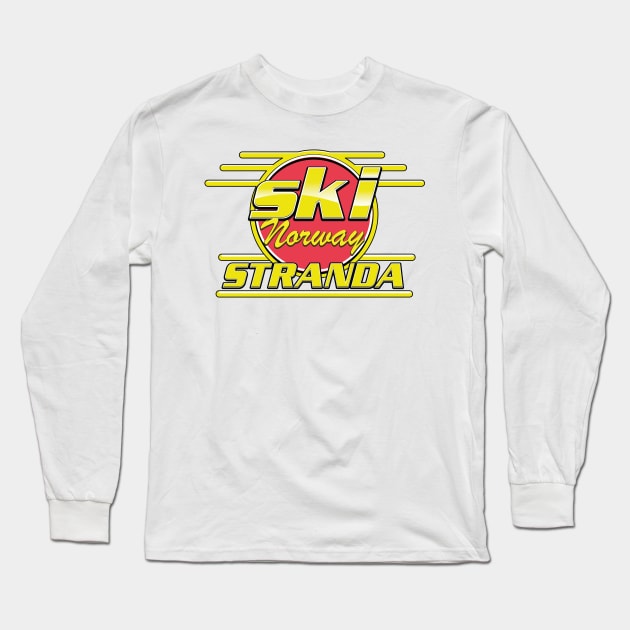 ski Norway Stranda 80s vibe Long Sleeve T-Shirt by nickemporium1